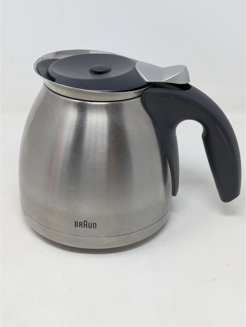 Braun KF600 Replacement Stainless Steel Thermal Coffee Carafe 6" Height 10 cups
